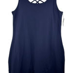 Talbots T by  Womens Dress Size L Navy Blue Sleeveless Tank‎ Bodycon Athletic NWT Photo 0