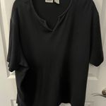 Classic Elements Black Short Sleeve Tunic Top Photo 0