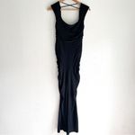 Free People  Movement Pirouette Black Jumpsuit Open Back Flare Leg Medium Photo 2