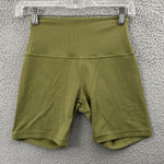 Lululemon Align High Rise Shorts 6" Bronze Green Athletic Biker Gym Women's 4 Photo 0