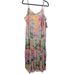 Lane Bryant NWT Patchwork Floral Sleeveless V-Neck Tiered Maxi Dress 16 Photo 4
