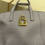 Betsey Johnson Gold and Gray Croc-Embossed Tote with Structured Design-clean😁 Photo 1
