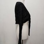 Vintage Hot Tempered 90s Black Crinkle Bolero Shrug Size 2X Photo 2