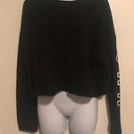 Flirtitude  Cropped Black NYC Sweatshirt Photo 0