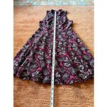 Rebecca Taylor  100% Silk Floral Dress Size XS Sleeveless Zip Back Photo 7