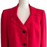 Evan Picone  Blazer Red Pink Button Front Career Business Jacket Size 10 Photo 2