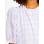 English Factory Tiered Gingham midi Dress purple size XS Photo 3