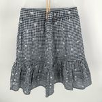 Madewell Embroidered Tiered Pull-on Mini Skirt Gingham Check Women’s S Photo 2
