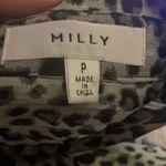 Milly  BLACK GRAY GOLD LEOPARD SHEER‎ BLOUSE SIZE SMALL OR P Photo 2