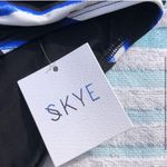 SKYE Black & blue bikini bathing suit bottoms XL NWT Photo 5