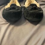 UGG  Women's Suki Moccasin Black Fleece-Lined Slippers size 5 Photo 1