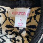 Xhilaration  Black and White Cropped Sweater Photo 4