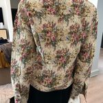 Bill Blass Cottagecore  Roses Floral Tapestry jacket coat Photo 9