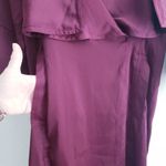 BCBGMAXAZRIA Alex Trench Burgundy Half Sleeve V-Neckline Mini Dress New Photo 4