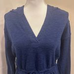 Anthropologie Daily Practice Anthro Navy Hoodie Tunic Hiking Dress Gorpcore Granola Size Small Photo 5