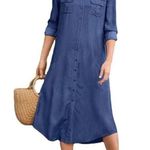 NWT ~ Blue Denim Look Casual Dress ~ Women's Size XL Photo 0