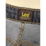Lee *New  Bermuda Mid Rise Denim Jean Shorts Womens 18M Dark Wash Cuffed Stretch Photo 2