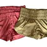 Free People The Way Home 2 Pairs Bundle Lot Shorts size XS Olive Green Rust set Photo 0