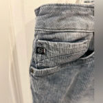 Dear John  Joyrich Comfort Skinny Distressed Cut Off Split Hem Gray Corduroy‎ 32 Photo 9