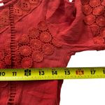 Self Esteem Sef Esteem Rust Embroidered Crop Top Women Junior Size Medium | 68-19 Photo 4