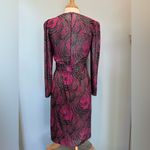Vintage Rimini pink purple black silver metallic dots dress Made in USA Size undefined Photo 3