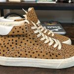 Madewell  Sidewalk Spot Dot Genuine Calf Hair High Top Sneakers Shoes 8.5 Photo 0