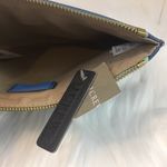 J.Crew NEW  Colorblock Saffiano Leather Clutch Blue Photo 5