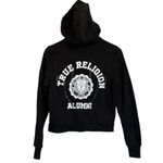 True Religion  Alumni Black Full Zip Hoodie Women’s Size Medium Photo 1