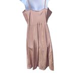 Sears Charmode Light Bronze Spaghetti Straps V Neck Satin Fabric Slip/ Dress 16 Pink Photo 1