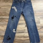 Levi's Levi’s 517 Bootcut Jeans 33x30 USA Made Custom Floral Patch Y2K Grunge Photo 0