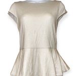 Alice + Olivia Cream Peplum Top Photo 1