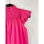 Love The Label Dress Pink Poppy Mini Smocked Flutter A Line Barbiecore Small Photo 12