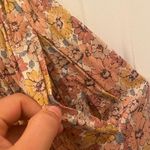 Mimi Chica  Floral Button-Front Midi Dress Photo 5