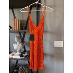 retrofete Elliana Sequin Crochet Mini Dress Orange Womens Size XS/S Photo 8
