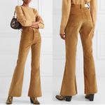 RE/DONE  70'S ULTRA HIGH RISE BELL BOTTOMS Corduroy Pants Camel Photo 1