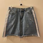 Denim mini skirt White Photo 2