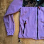 Ladies Purple and Camouflage Fleece Zip Up Jacket XS Photo 2