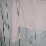 Derek Heart  Light Pink Ribbed Ruched Bust Square Neck Bell Sleeve Top Photo 2