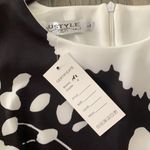Justyle black and white dress Size L Photo 3