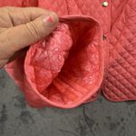 Briggs New York  Women Jacket PL Pink Quilted   Solid Short Button Polyester Photo 1