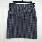Antonio Melani Women's Navy Blue and White Polka Dot Pencil Skirt Size 8 Photo 2