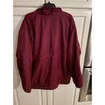 JENNIFER MOORE ACTIVEWEAR Reversible Anorak Fleece Jacket Burgundy Teal XL Red Photo 1