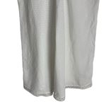 Oscar de la Renta  Pink Label White Cotton V-Neck Eyelet Slip Pajama Dress Size L Photo 3