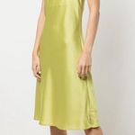 Apparis Carmen Satin Slip Mini Dress in Green Yellow Size XXS Photo 0