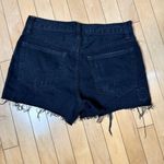 We The Free  Black Denim Jean Shorts Jorts Cut Offs Size 27 Free People Photo 5