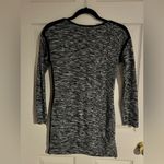 Athleta Retreat Sweater Dress Marled Grey Black Long Sleeves Crewneck Womens XSP Photo 3