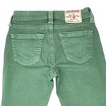 True Religion  Green Denim Stretchy Skinny Jeans ~ Women's Size 25 Photo 6