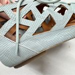 Gentle Souls Gentle Soul Mint Green Leather Lace Up Gladiator Sandals Womens 7 Beachy Summer Photo 9