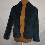Focus L Vintage Velveteen Asian Vibe Quilted Jacket in Black Size L Photo 0