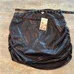 Halara  Shine Bodycon Foil Print Stretchy 2-in-1 Ruched Skirt Size XL Photo 8